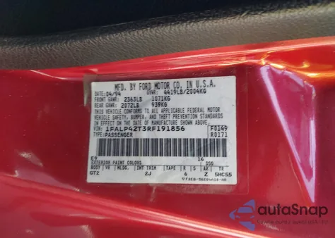 1994 Ford Mustang Gt из США, поврежденный, VIN 1FALP42T3RF191856